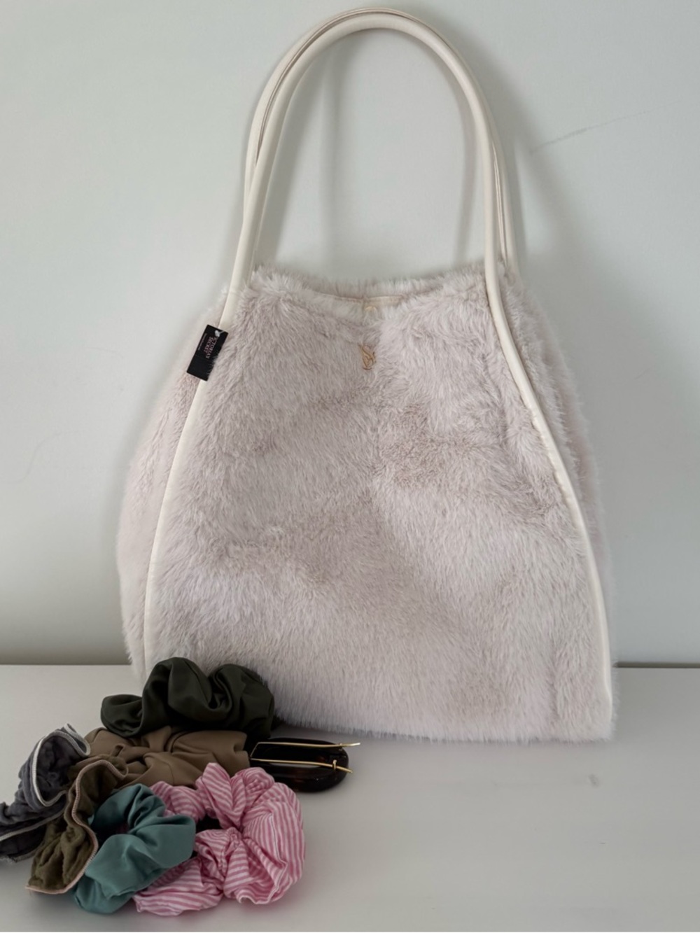 Victoria’s secret Fur Tote Bag & Cos mango hair accessories